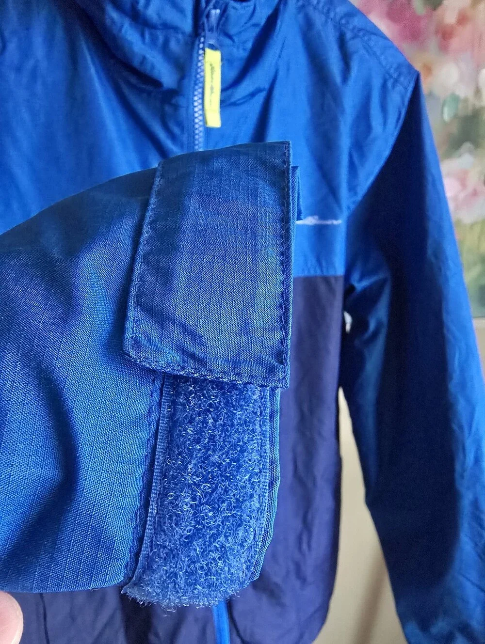 Eddie Bauer Kids XL 16 Blue Camo Fleece Waterproof Hooded Jacket Duo NWOTs